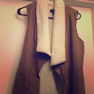 Suede vest